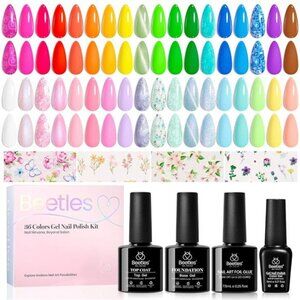 Summer Gel Polish Kit, 36 colors Neon Gel Polish Blue Green Glitter